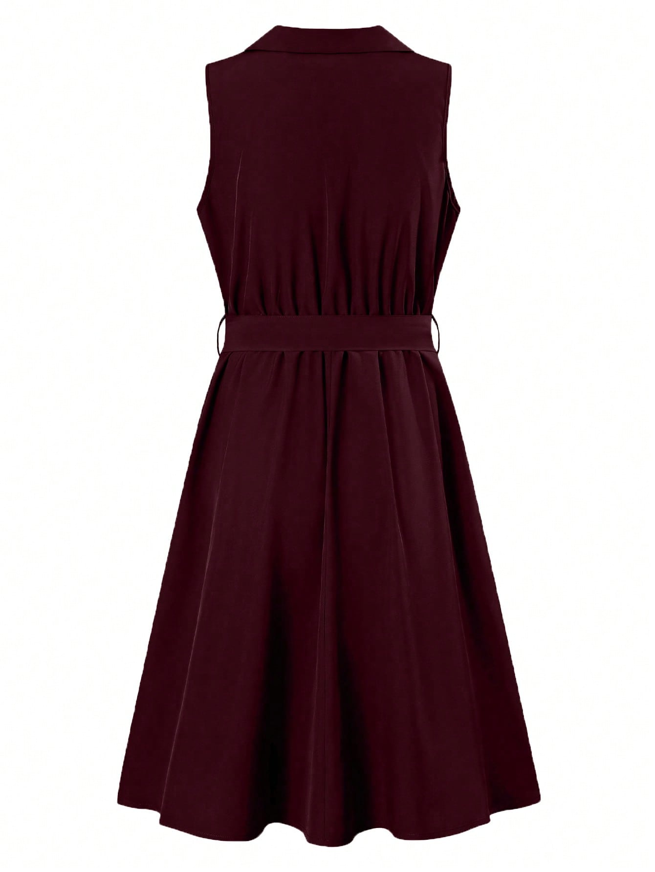 Vestido Midi Chemise Social Com Gola Lapela