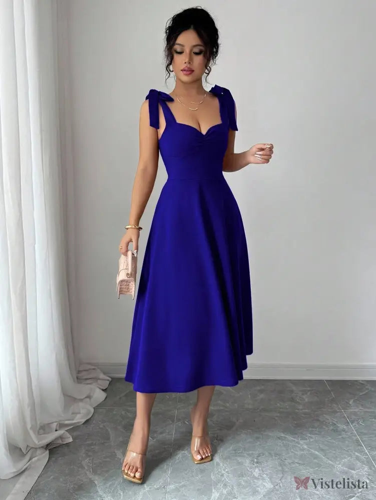 Vestido Elegante Decote Coração Com Saia A-Line Vestido Elegante Decote Coração Com Saia A-Line