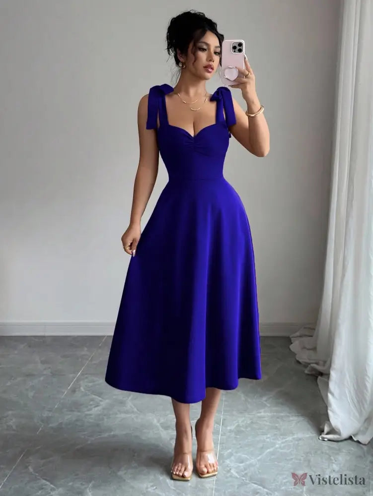 Vestido Elegante Decote Coração Com Saia A-Line Vestido Elegante Decote Coração Com Saia A-Line