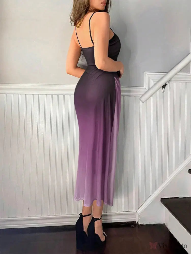 Vestido Midi Slip Dress Justo Draped Lateral Elegante Vestido Midi Slip Dress Justo Draped Lateral Elegante