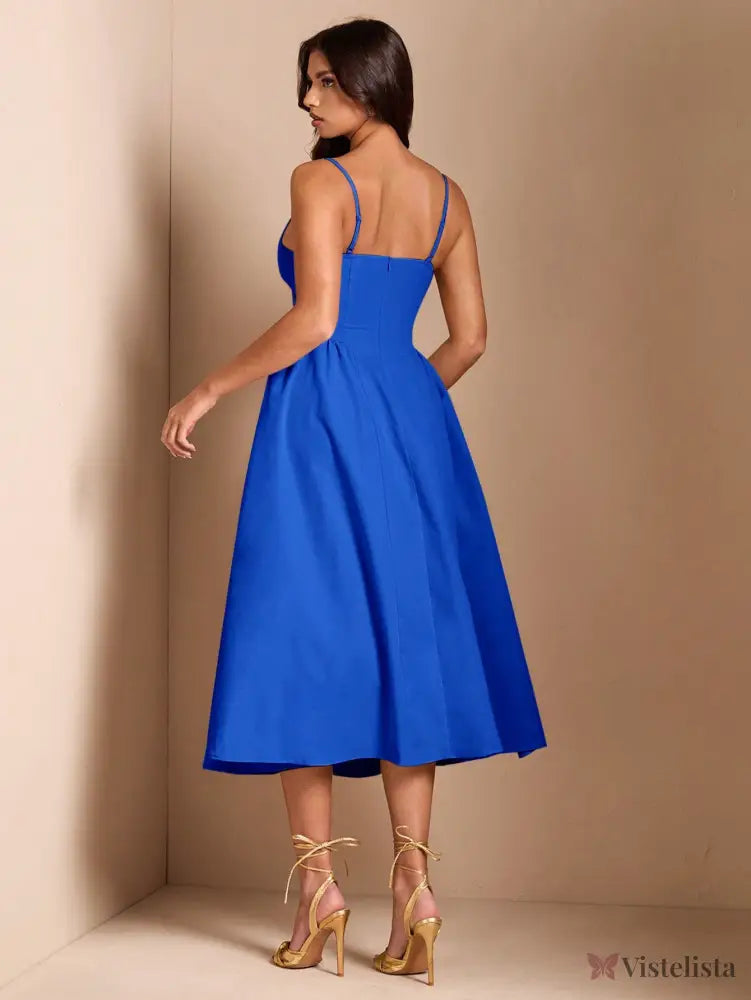 Vestido Midi Tomara Que Caia Com Saia Evasê Vestido Midi Tomara Que Caia Com Saia Evasê