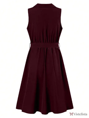 Vestido Midi Chemise Social Com Gola Lapela Vestido Midi Chemise Social Com Gola Lapela