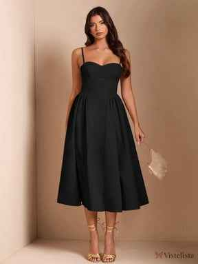 Vestido Midi Tomara Que Caia Com Saia Evasê Vestido Midi Tomara Que Caia Com Saia Evasê