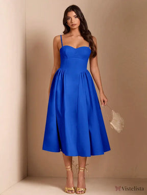 Vestido Midi Tomara Que Caia Com Saia Evasê Vestido Midi Tomara Que Caia Com Saia Evasê